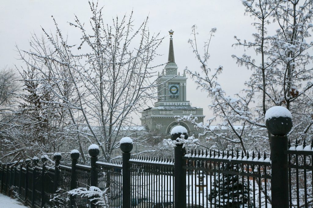 Torre dell'Orologio della Stazione Centrale in inverno