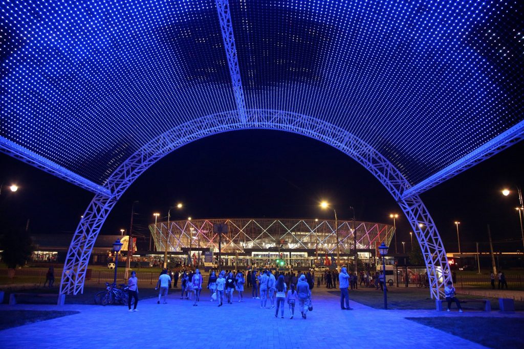 Parco di fronte all'Arena